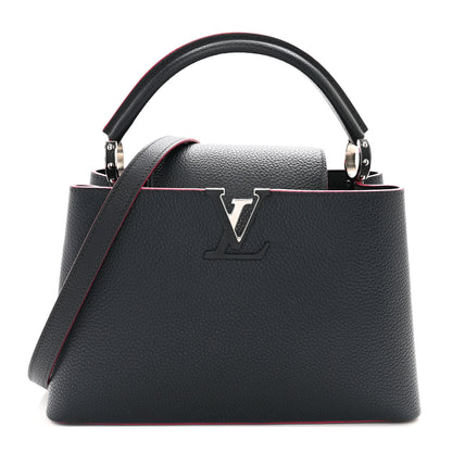 Louis Vuitton Taurillon Capucines PM Cobalt Fuchsia 1 of 12