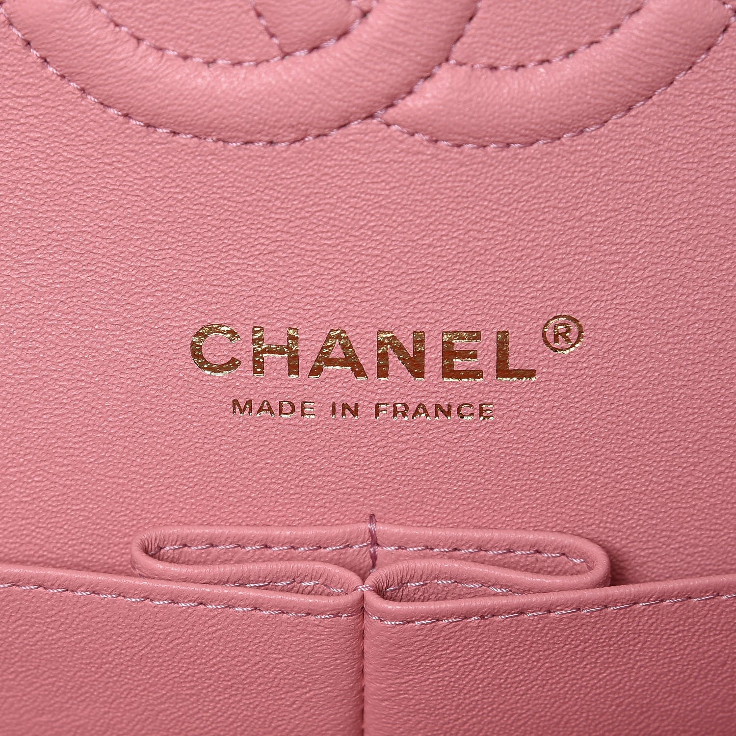 Chanel Caviar Chevron Quilted Medium Double Flap Pink 6 of 18