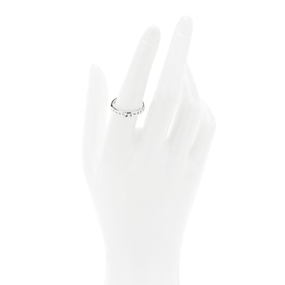 Tiffany 18K White Gold Narrow T True Band Ring 55 7.25 2 of 4