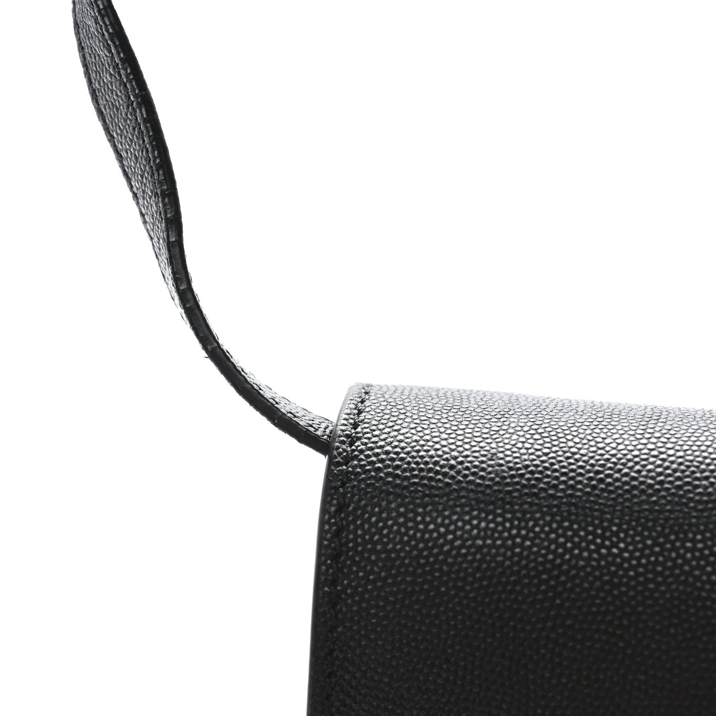 Grained Calfskin Small TB Bag Black