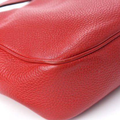 Gucci Pebbled Calfskin Small Soho Disco Bag Tabasco Red 15 of 19