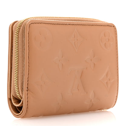 Louis Vuitton Lambskin Embossed Monogram Lou Coussin Wallet Camel 3 of 7