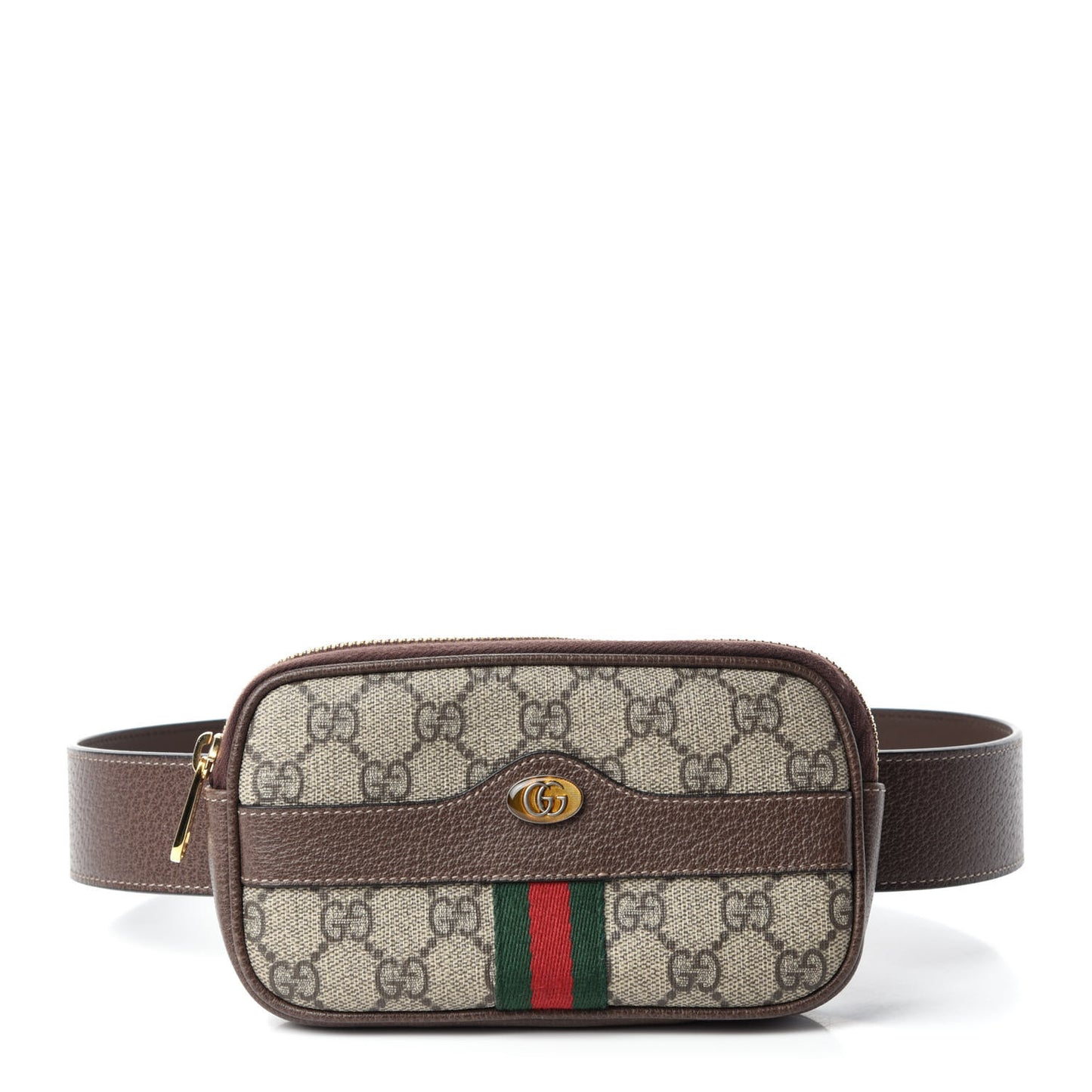 GG Supreme Monogram Ophidia Belted iPhone Case 75 30 Dark Brown