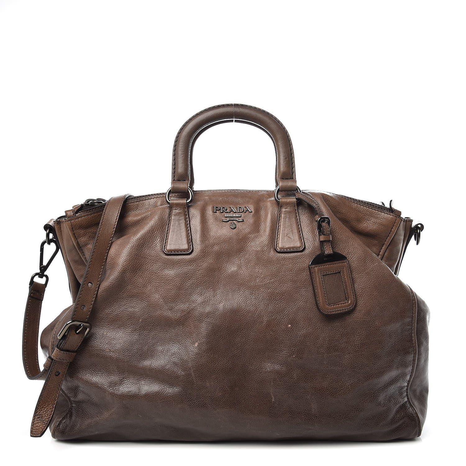 Prada Glace Calf Ombre Bauletto Argilla Sfumato 1 of 27