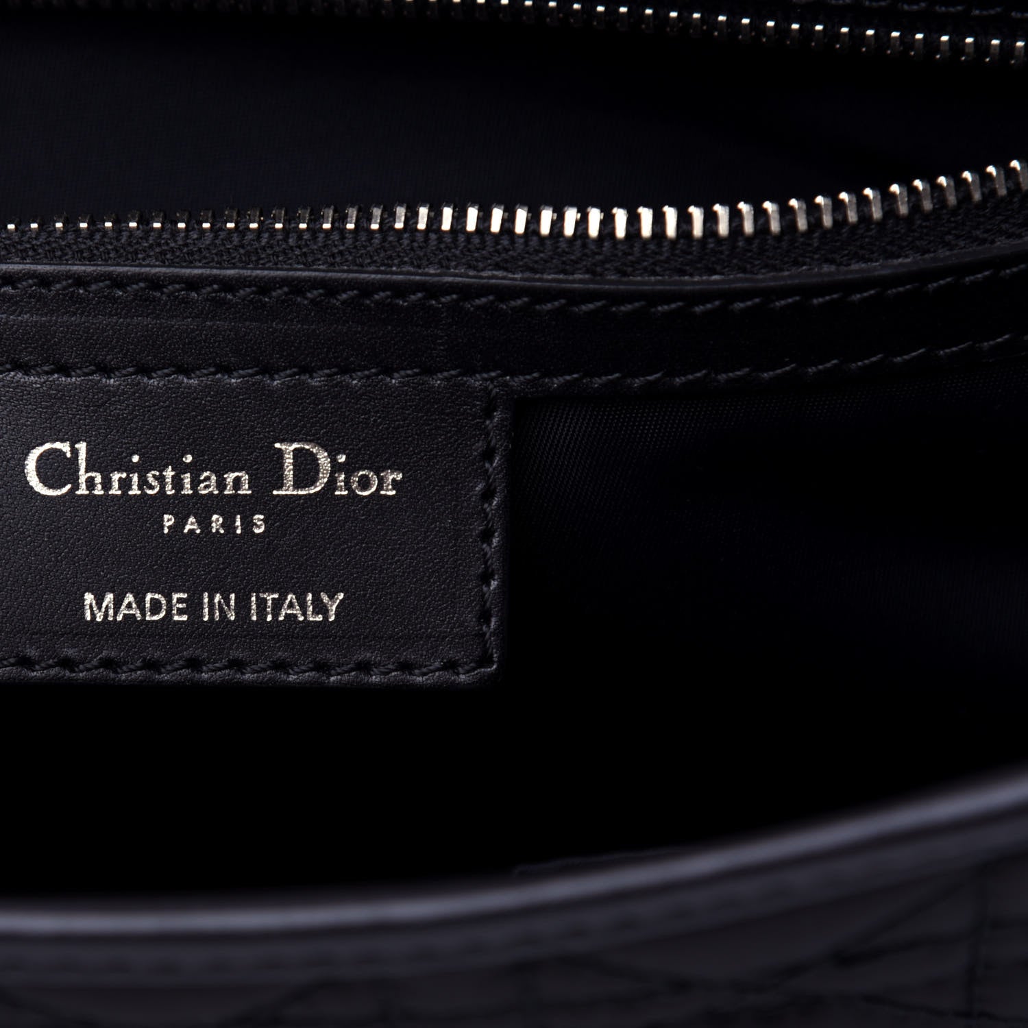 Christian Dior Nylon Cannage Charming Lock Messenger Bag Black 6 of 10