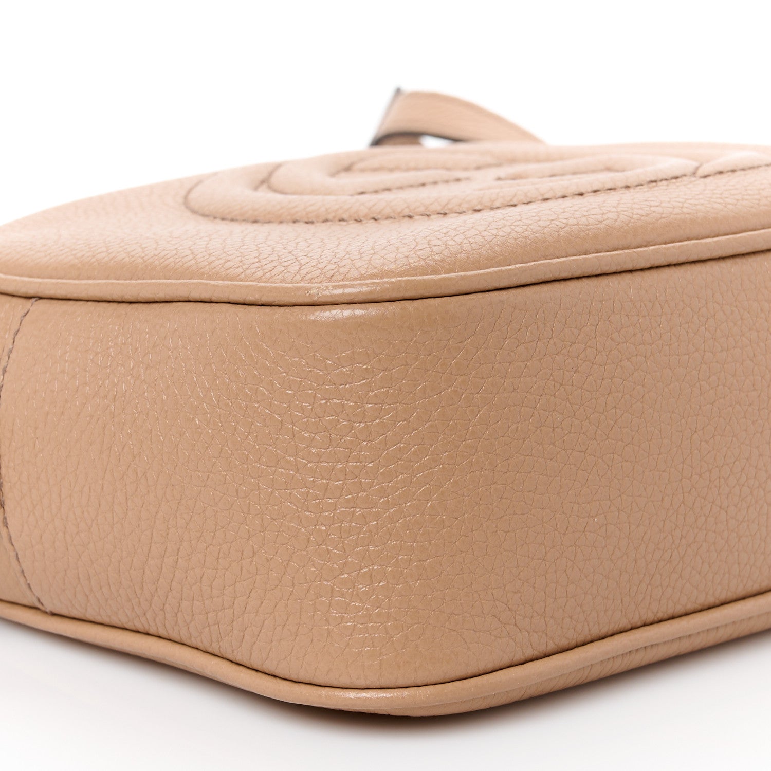 Gucci Pebbled Calfskin Small Soho Disco Bag Camelia 10 of 11