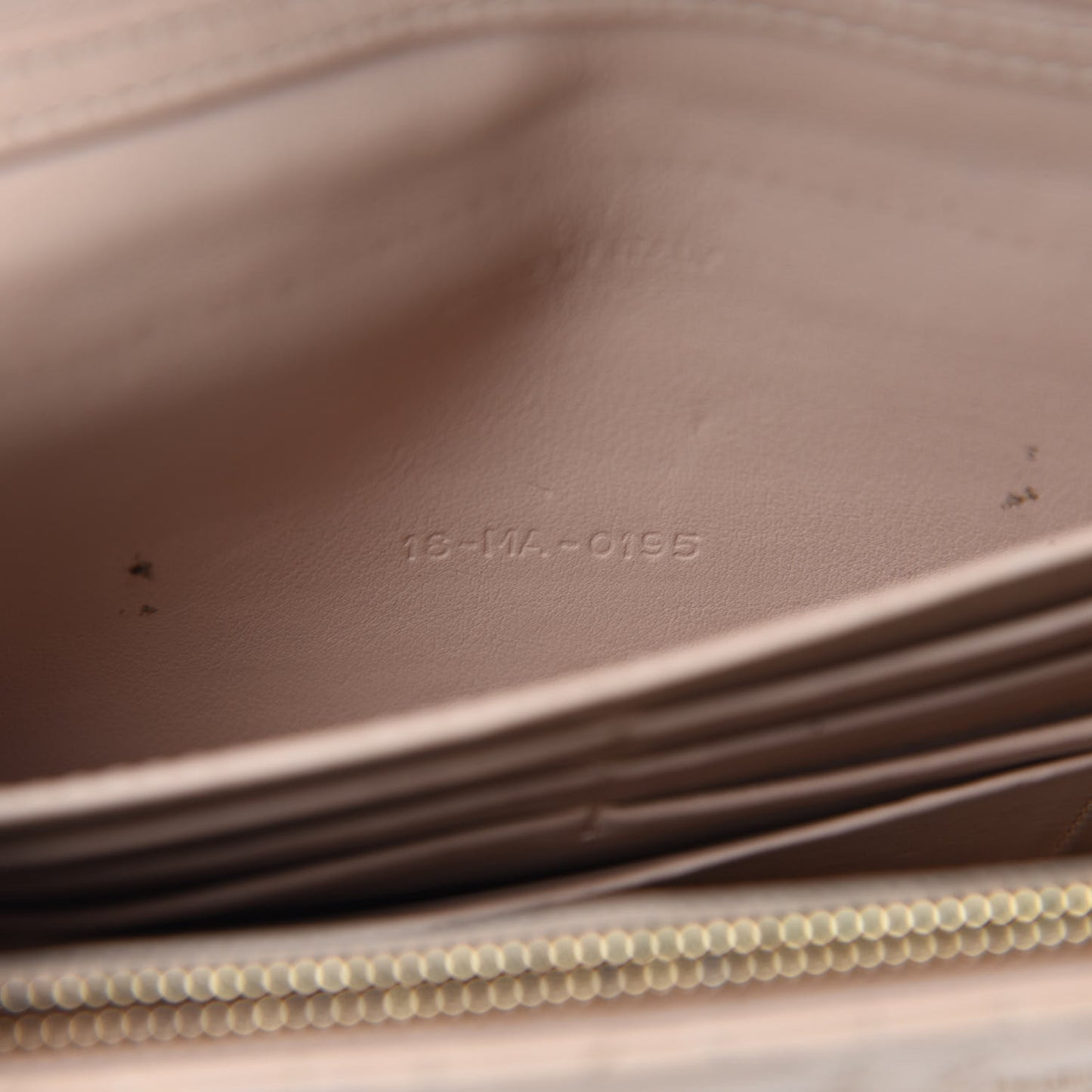 Patent Cannage Miss Dior Promenade Pouch Beige