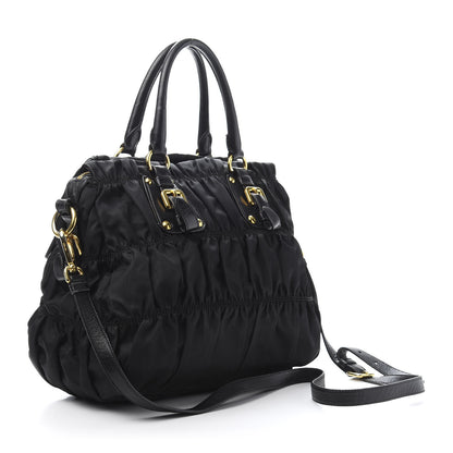 Prada Tessuto Nylon Gaufre Tote Black 4 of 16