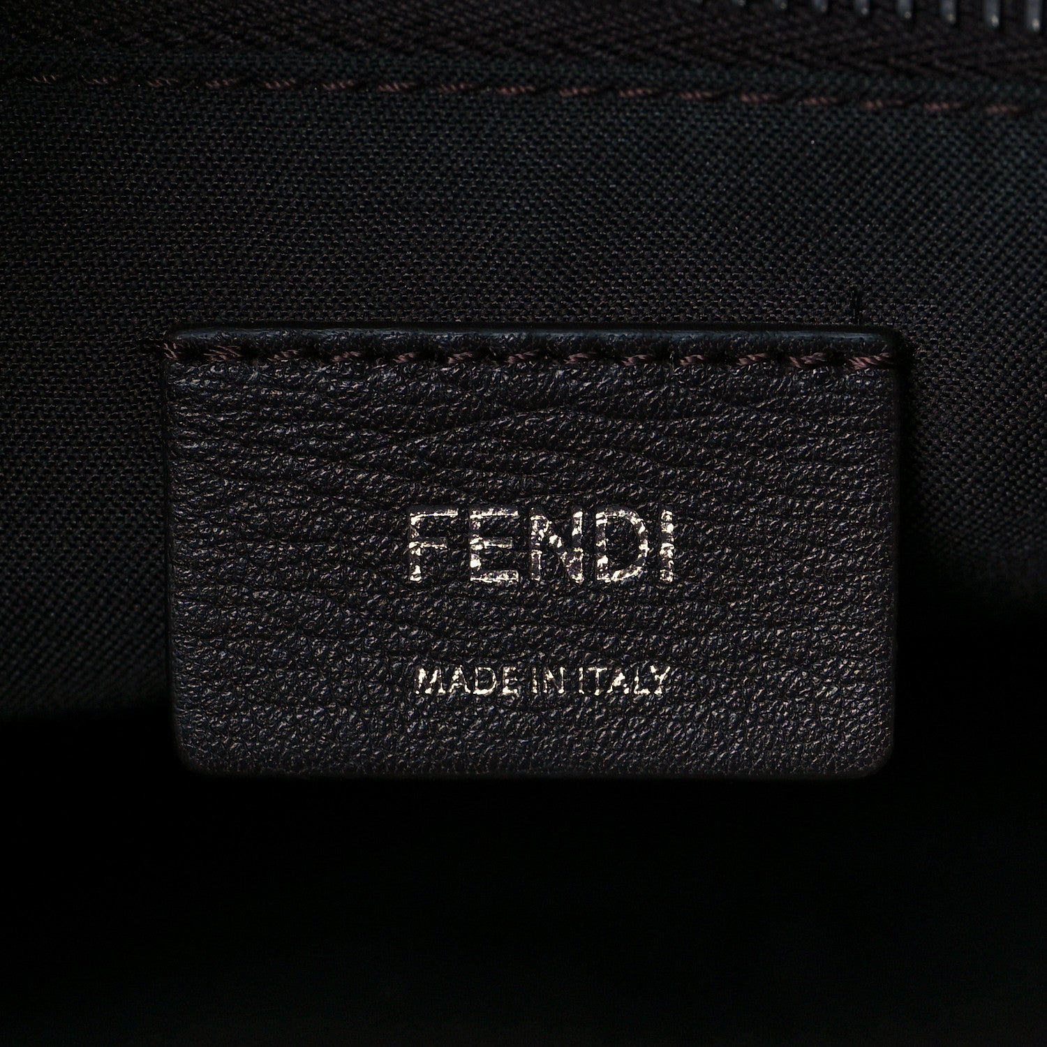 Fendi Vitello King Logo Embossed Medium By The Way Boston Bag Cuoio 6 of 10