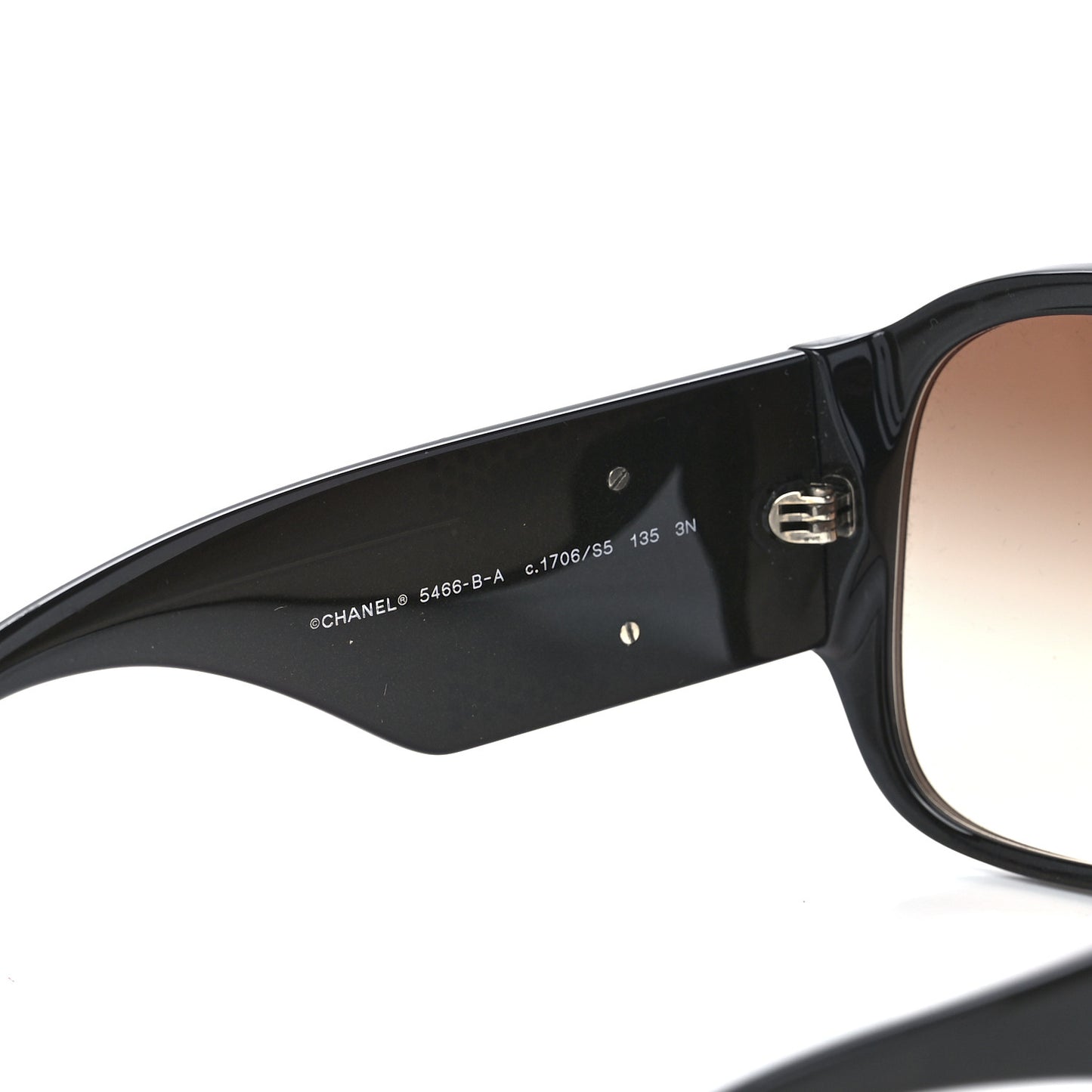 Acetate Crystal CC Shield Sunglasses 5466-B-A Brown