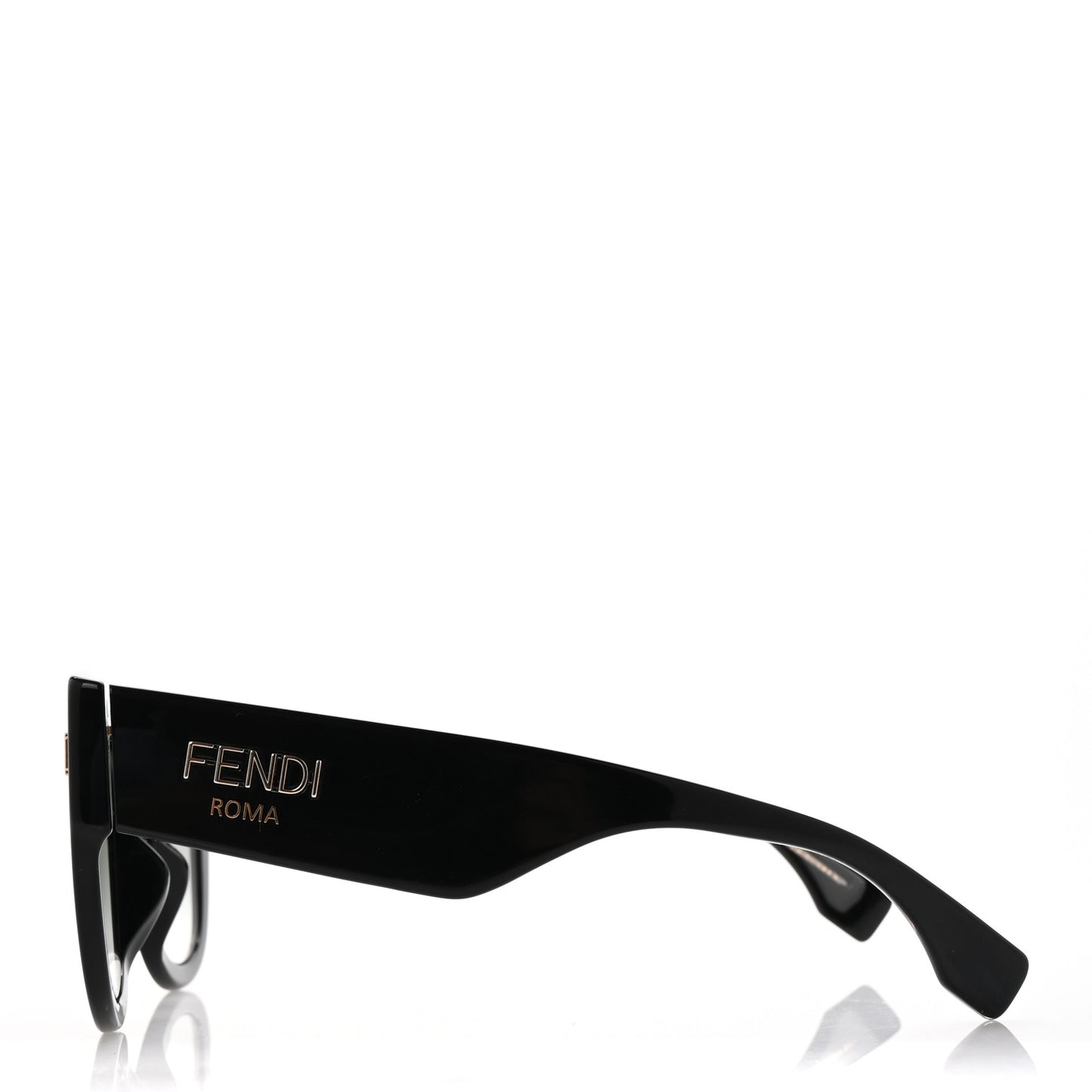 Acetate Cat Eye Sunglasses FF0452/F/S Black
