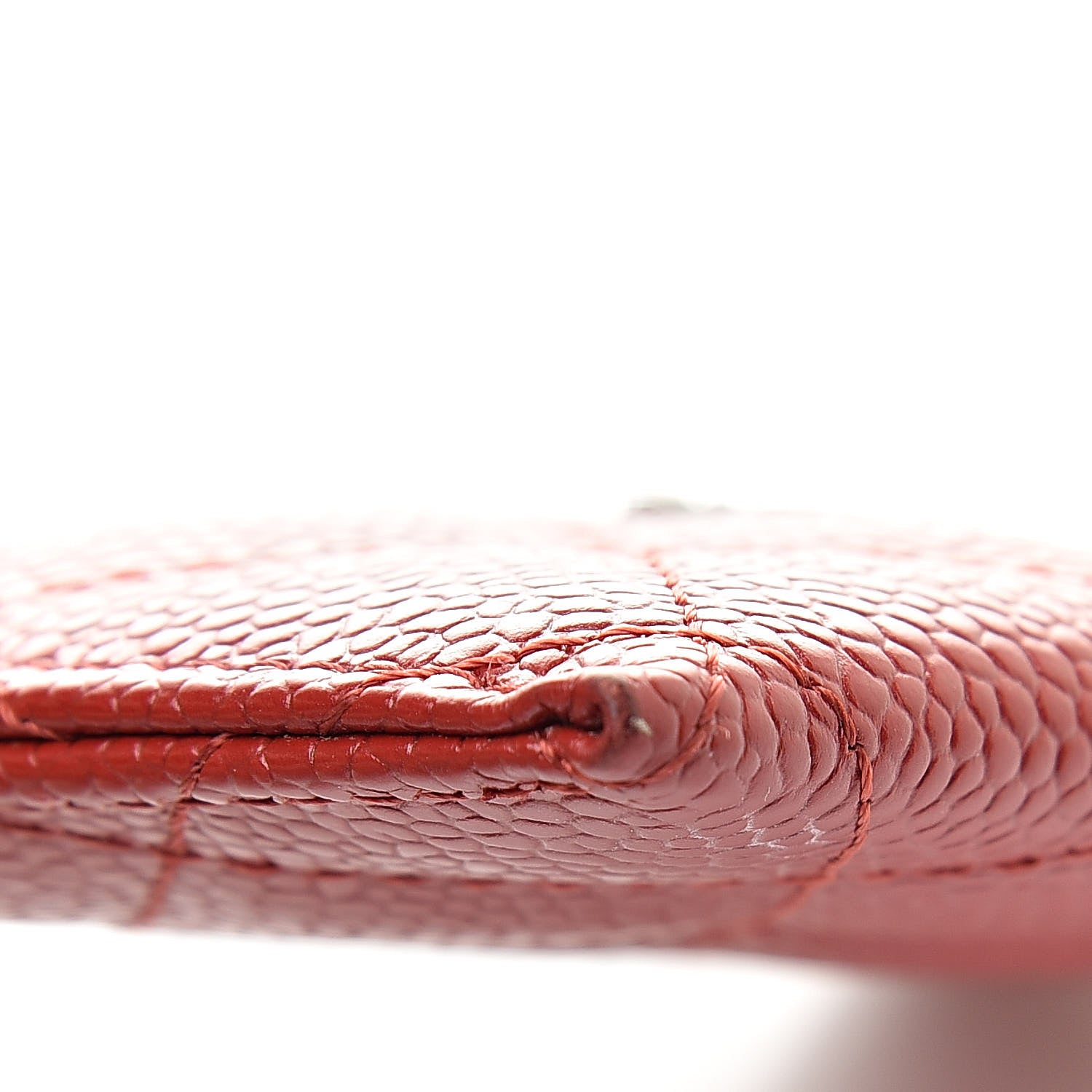 Chanel Caviar Quilted Card Holder Red 9 of 13