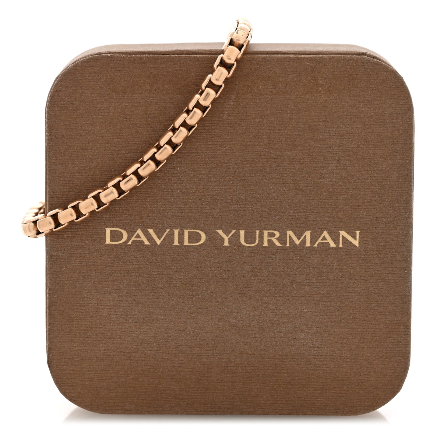 18K Rose Gold 5mm Box Chain Bracelet