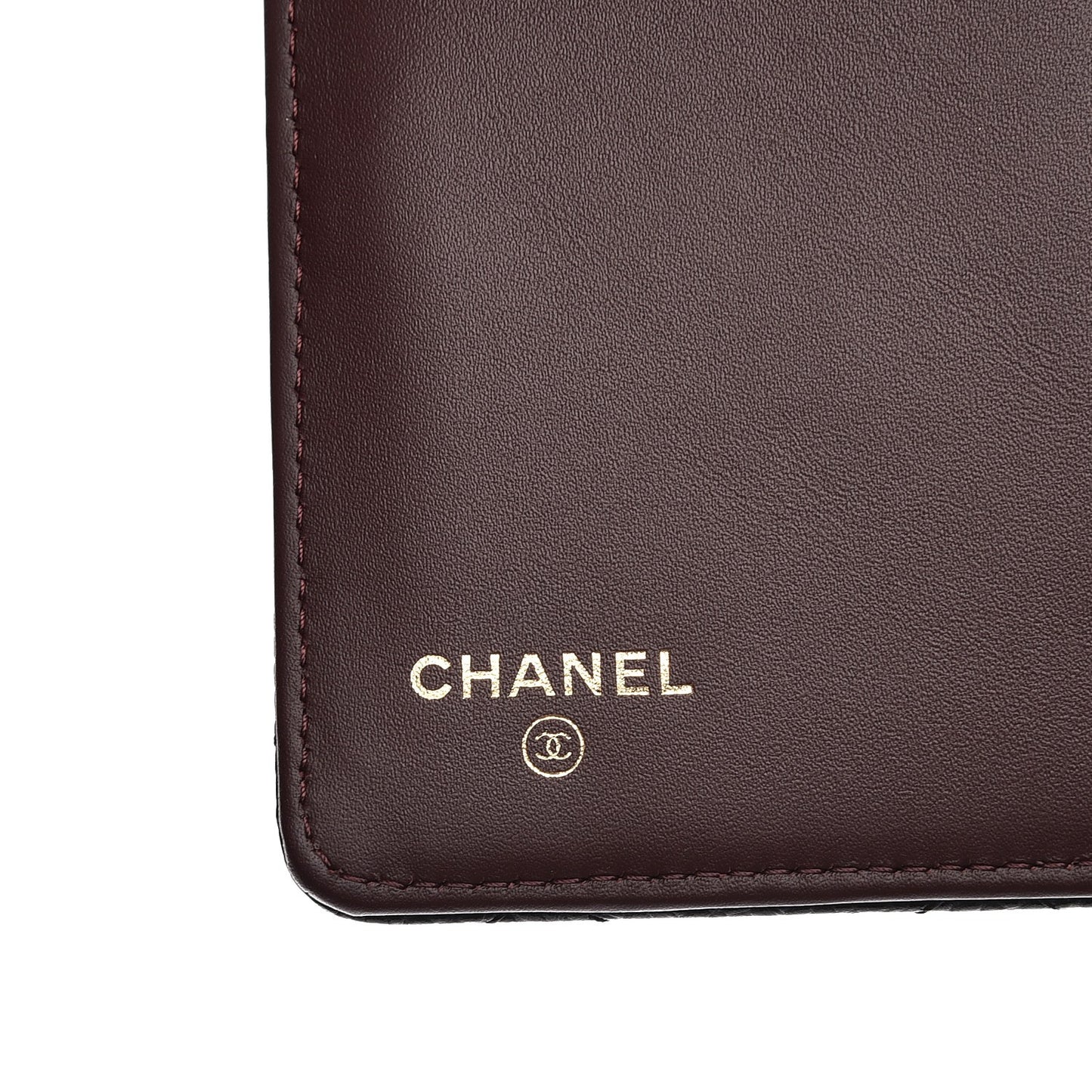 Caviar Quilted Zipped Pocket Wallet Black