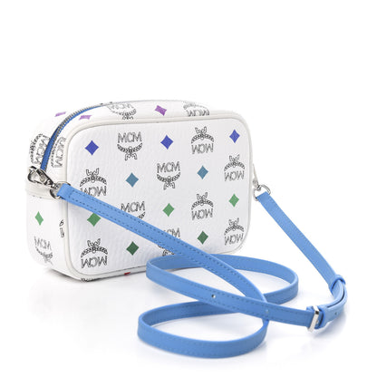 MCM Skyoptic Visetos Spectrum Diamond Camera Bag White 3 of 9