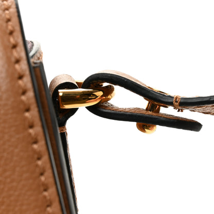 Versace Grained Calfskin La Medusa Flap Shoulder Bag Brown 10 of 11
