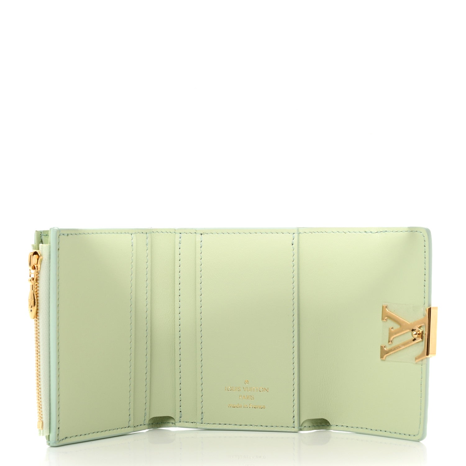 Louis Vuitton Taurillon Summer Stardust Capucines XS Wallet Vert D'Eau 5 of 7