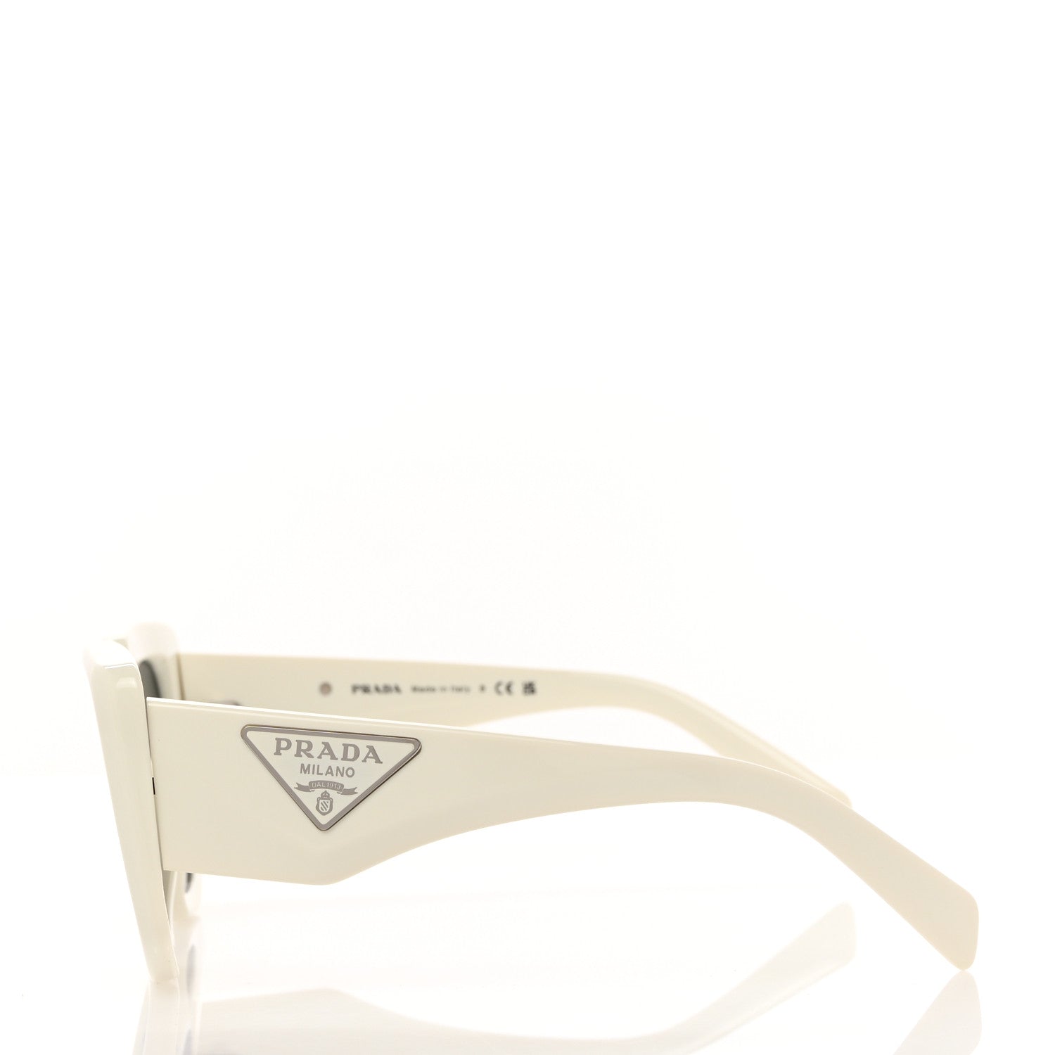 Prada Acetate Symbole Sunglasses SPR 14Z Talc 3 of 7