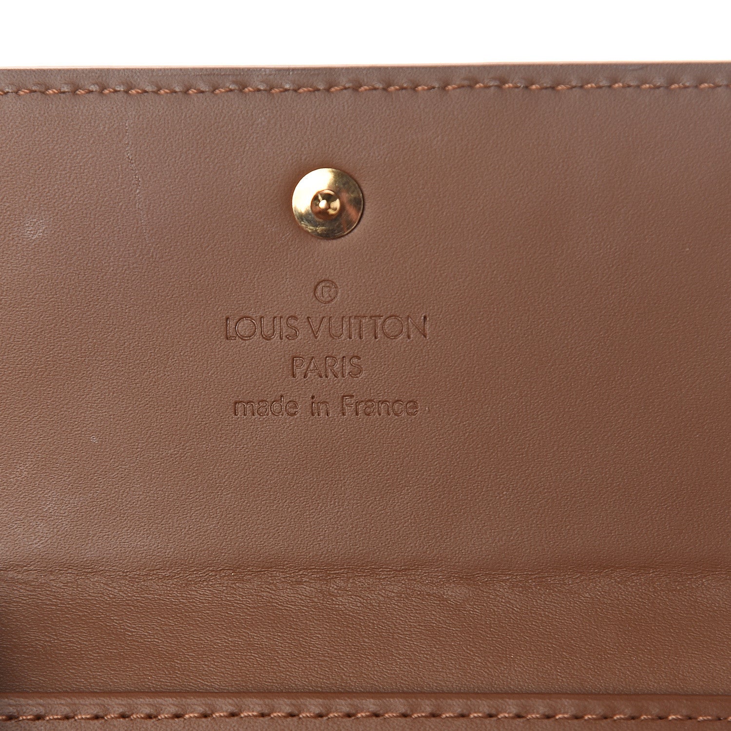 Louis Vuitton Vernis Elise Wallet Bronze 5 of 5
