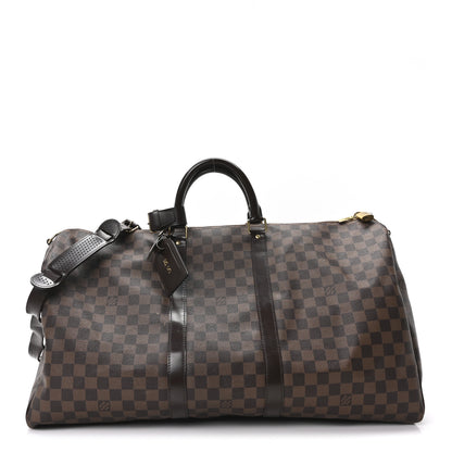 Louis Vuitton Damier Ebene Keepall Bandouliere 55 1 of 9