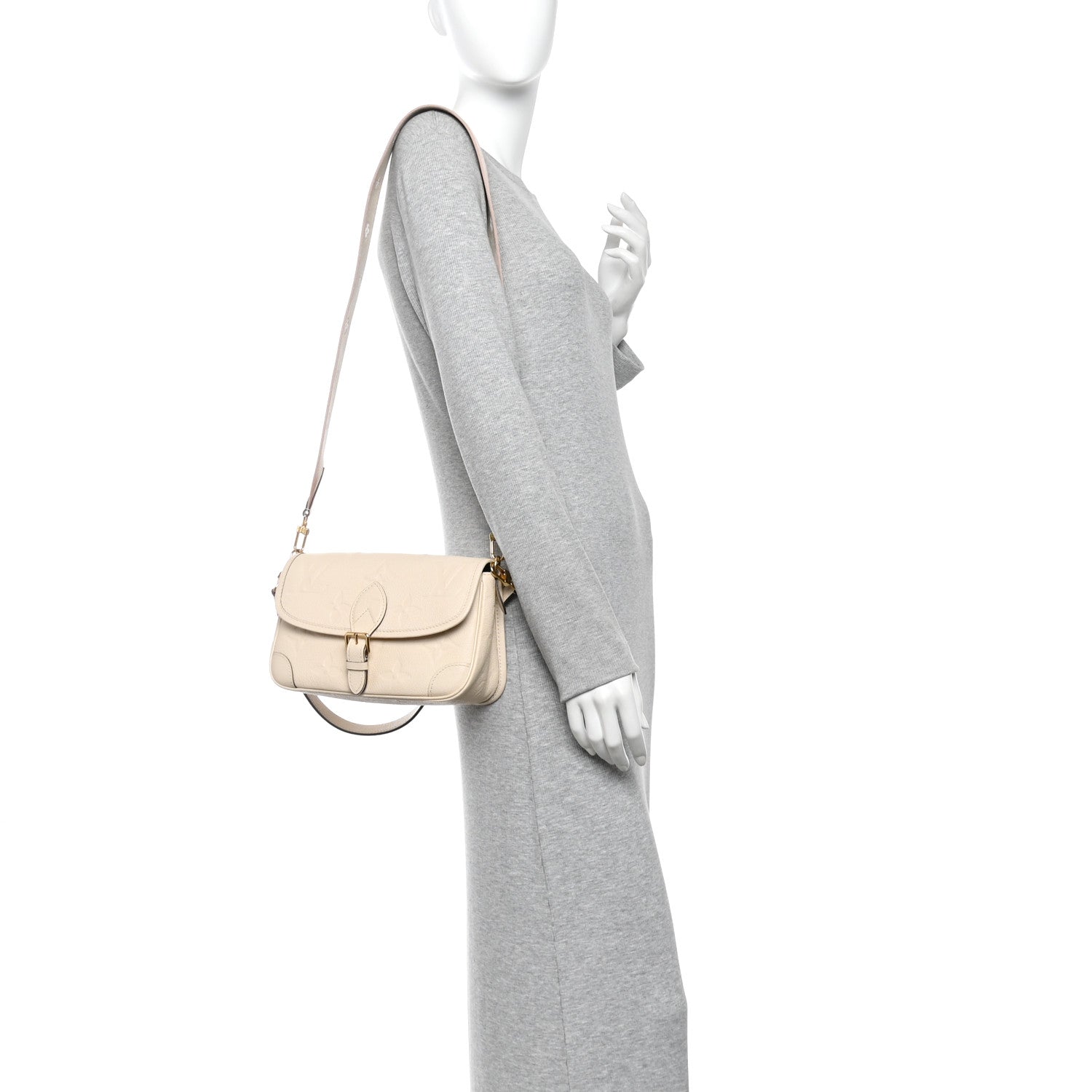 Louis Vuitton Empreinte Monogram Giant Diane Cream 2 of 9