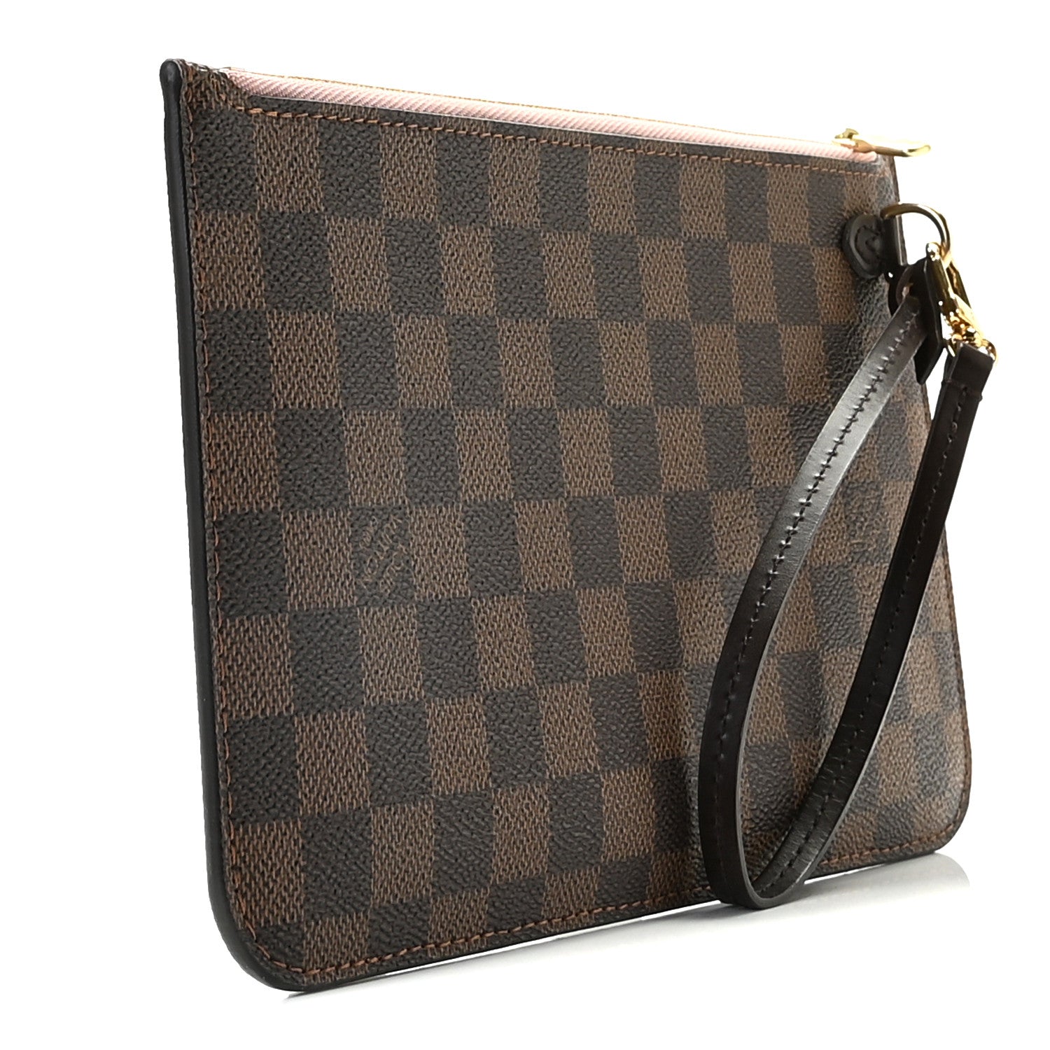 Louis Vuitton Damier Ebene Neverfull MM GM Pochette Rose Ballerine 3 of 8