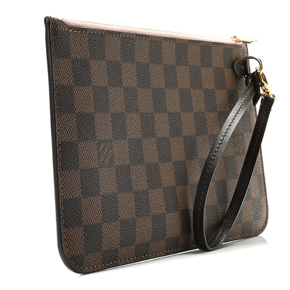 Louis Vuitton Damier Ebene Neverfull MM GM Pochette Rose Ballerine 3 of 8