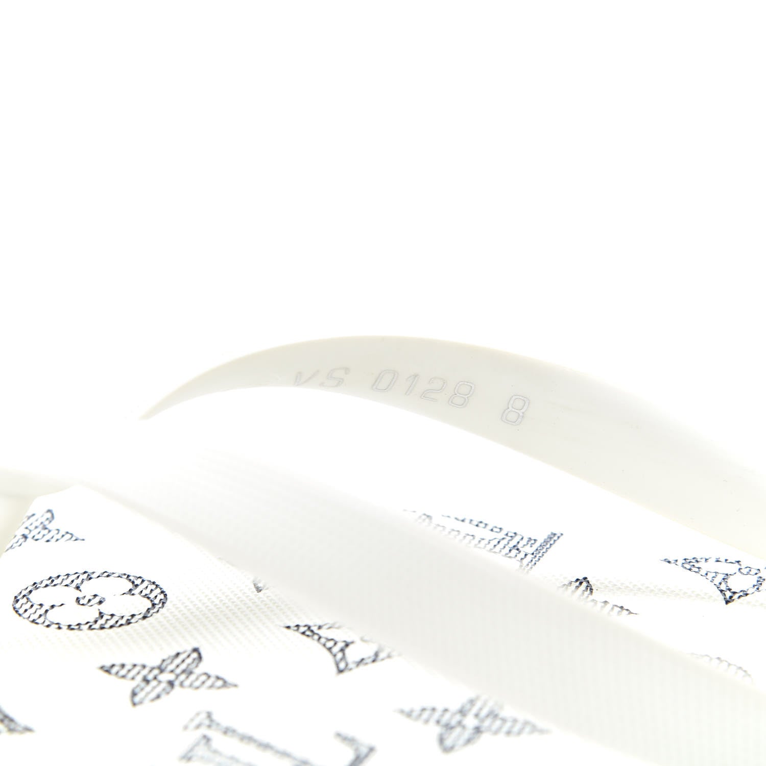 Louis Vuitton Rubber Molitor Thong Sandals 8 White 8 of 9