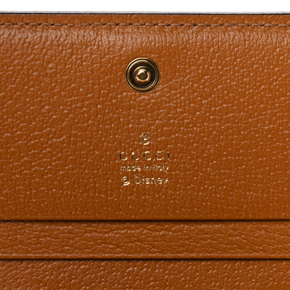 Gucci X DISNEY Mini Vintage GG Supreme Monogram Mickey Mouse Card Holder Wallet Beige Vintage Sun Oil 7 of 11