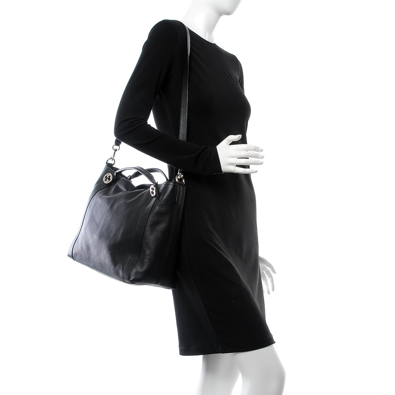 Gucci Cellarius Calfskin Medium Miss GG Top Handle Bag Black 2 of 7