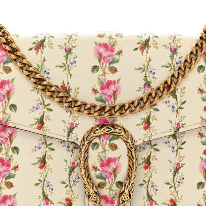 Gucci Calfskin Floral Print Mini Dionysus Chain Wallet Ivory Pink 8 of 11
