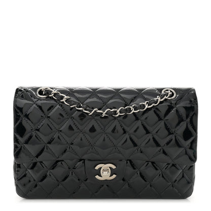 Chanel Patent Quilted Medium Double Flap Black 1 of 15