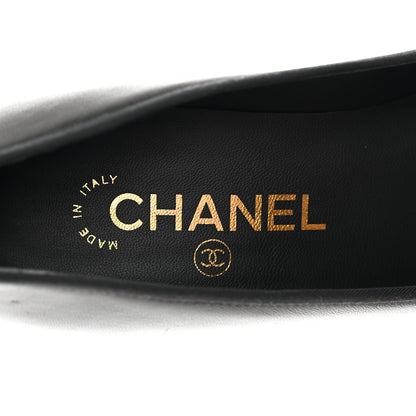 Chanel Lambskin Grosgain Cap Toe Pumps 35.5 Black 8 of 9