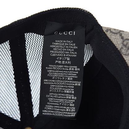 Gucci GG Supreme Monogram Bosco Patch Baseball Hat 57 Beige Green 7 of 8