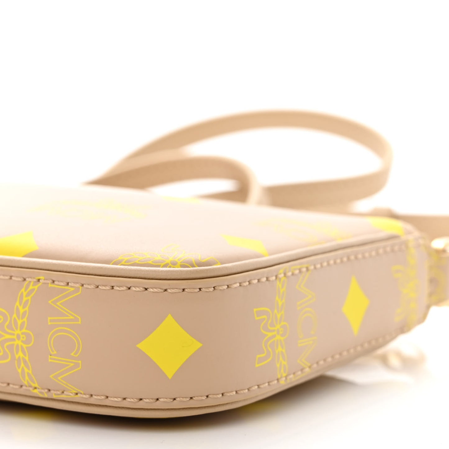 Calfskin Color Splash Mini Pouch on Chain Croissant