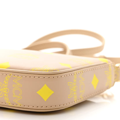 MCM Calfskin Color Splash Mini Pouch on Chain Croissant 9 of 9