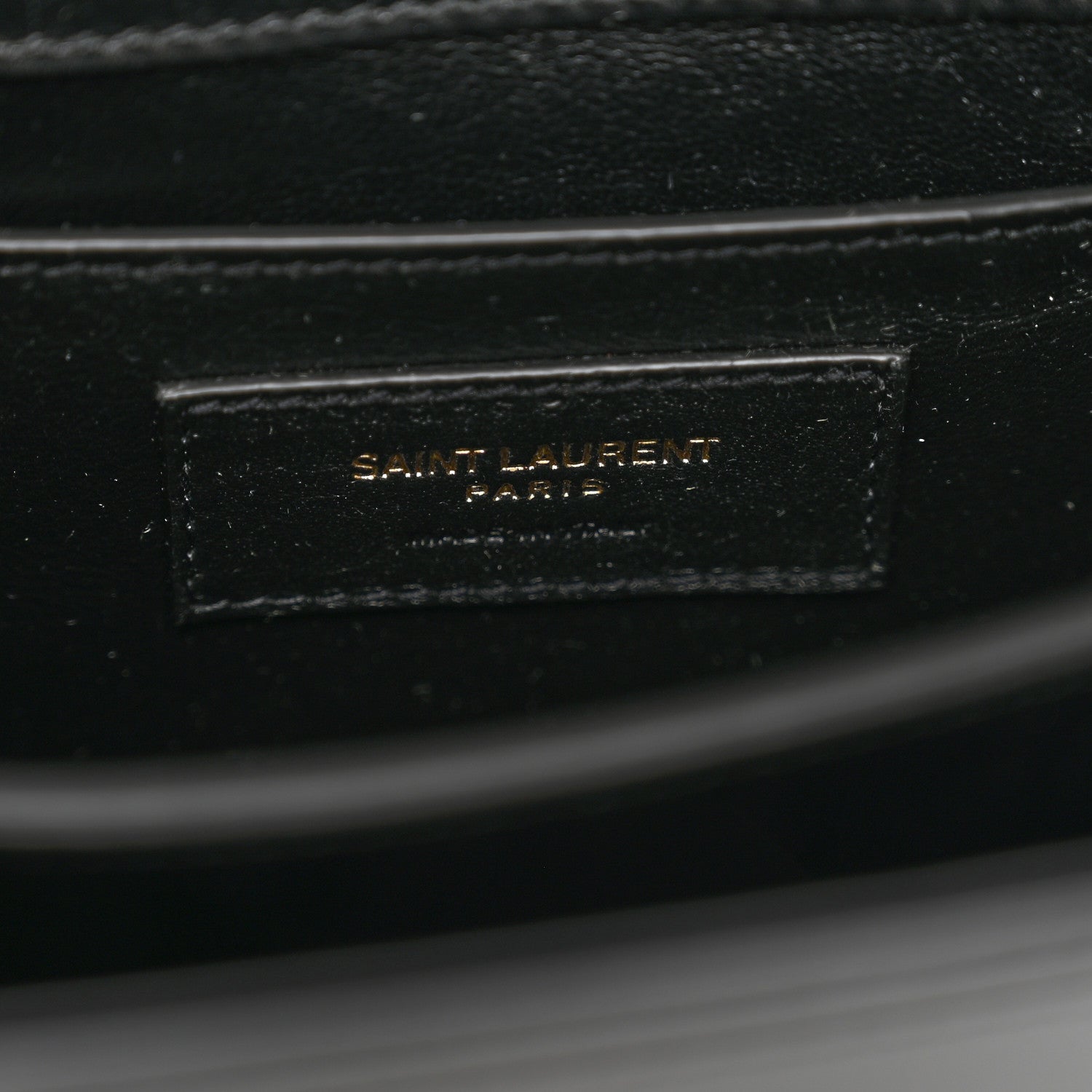 Saint Laurent Calfskin Mini Classic Monogram Cassandra Top Handle Black 7 of 10