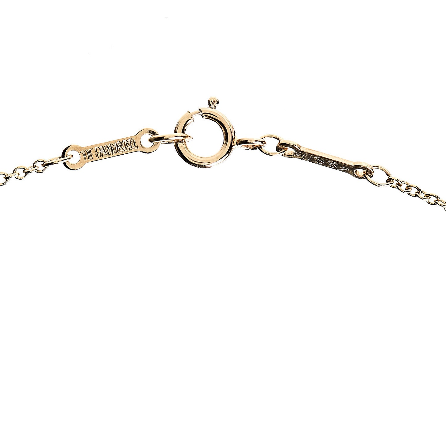 18K Yellow Gold Diamond .19ct Elsa Peretti Diamonds by the Yard Pendant Necklace