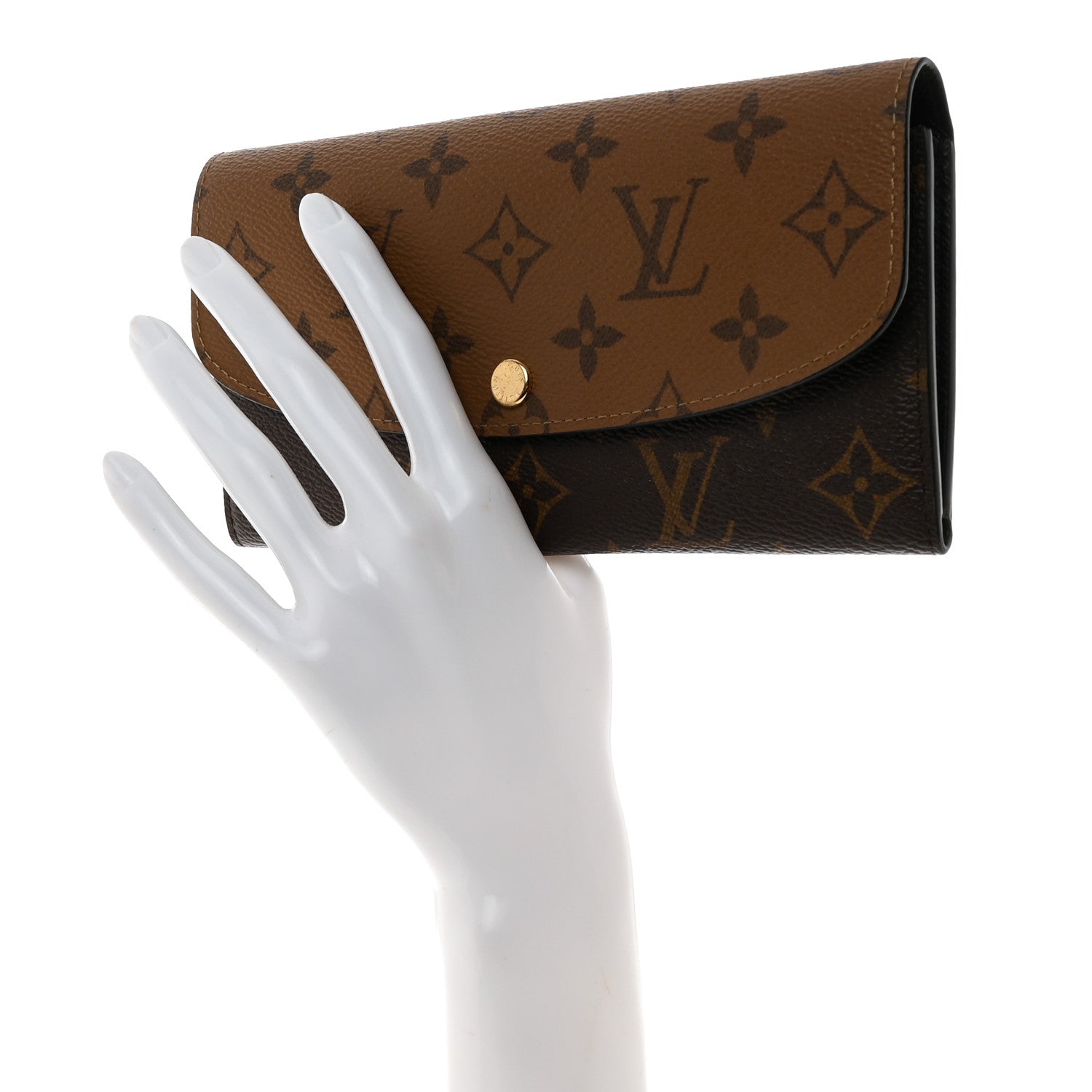 Louis Vuitton Reverse Monogram Emilie Wallet 2 of 7