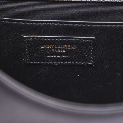 Saint Laurent Grain De Poudre Medium Classic Monogram Kate Satchel Black 8 of 14