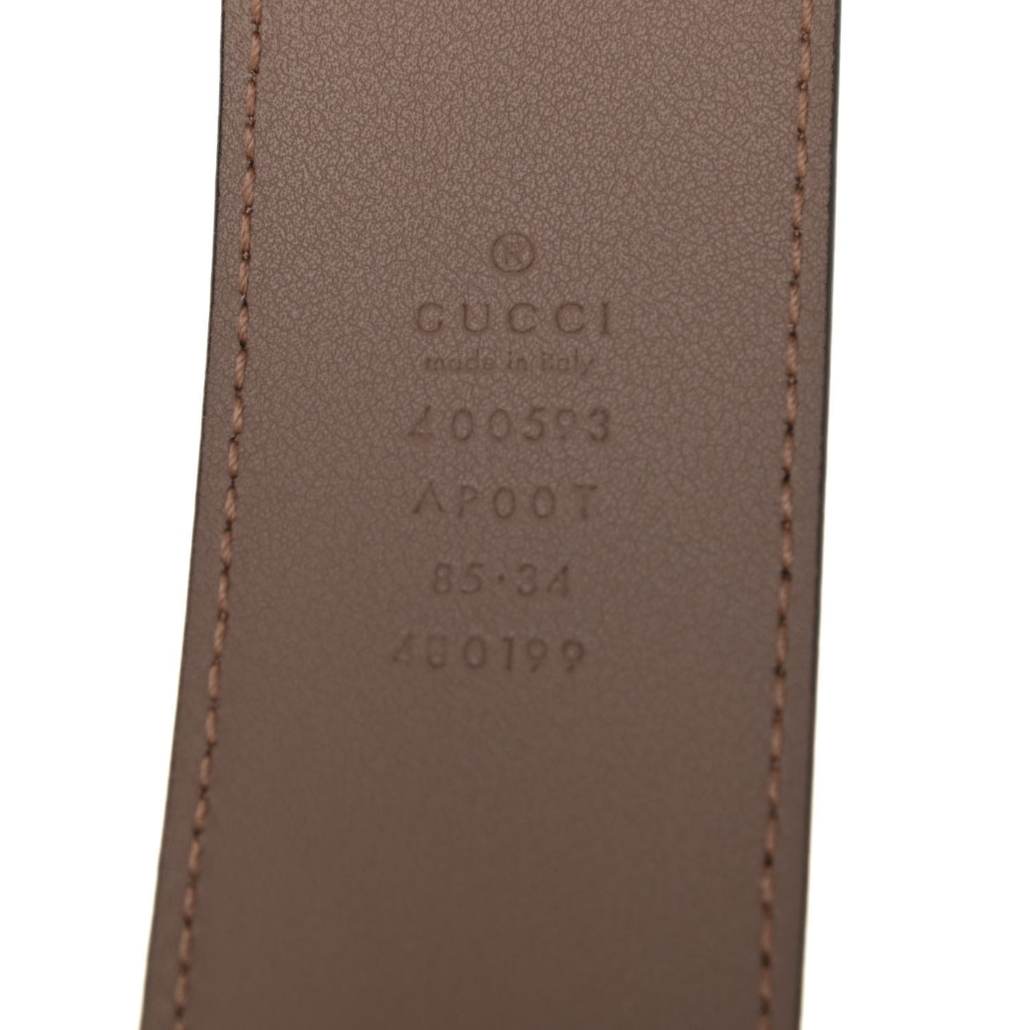 Calfskin Double G 40mm Belt 85 34 Porcelain Rose