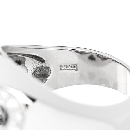 Damiani 18K White Gold Diamond Infinity Dome Ring 55 7.25 7 of 7