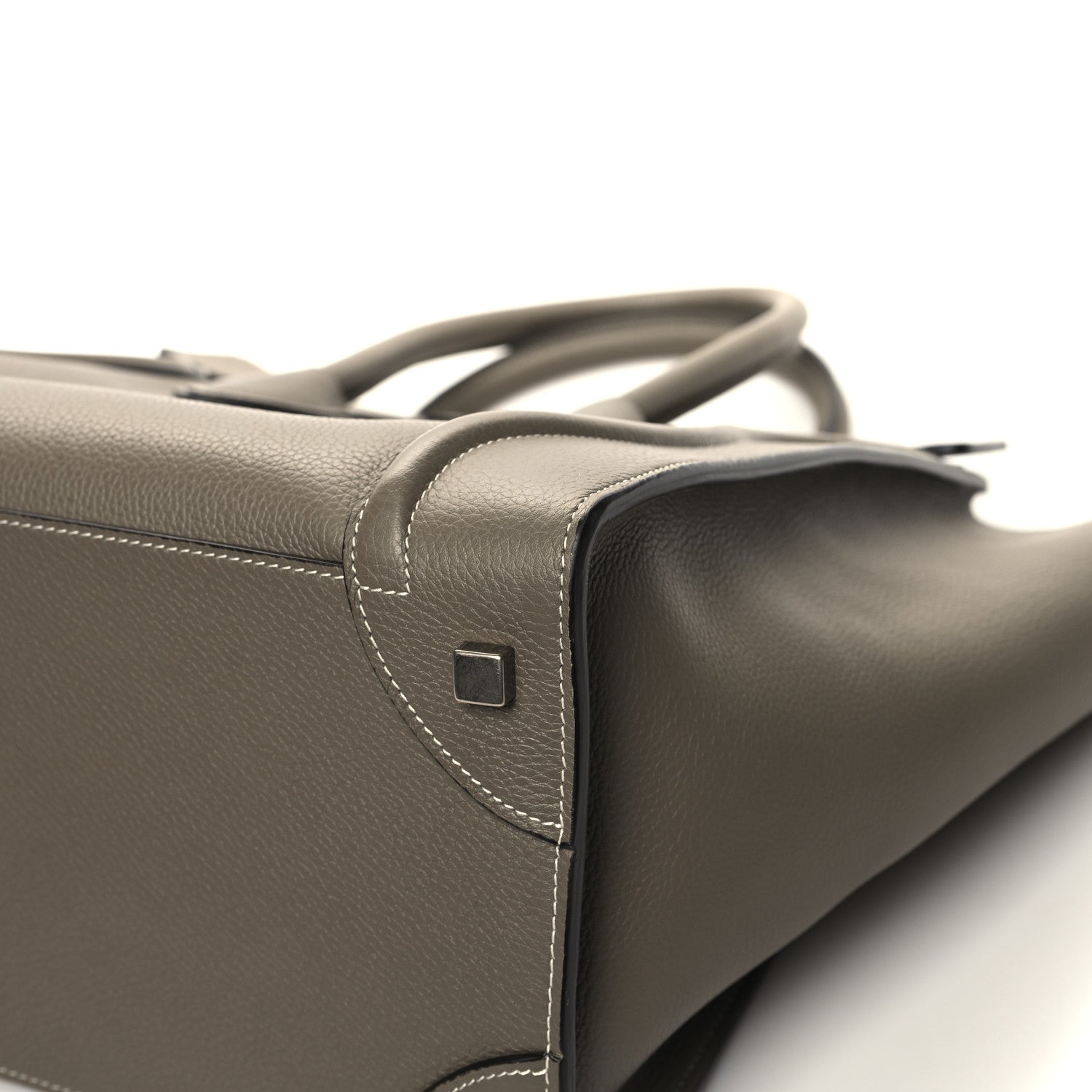 Celine Drummed Calfskin Mini Luggage Souris 12 of 12
