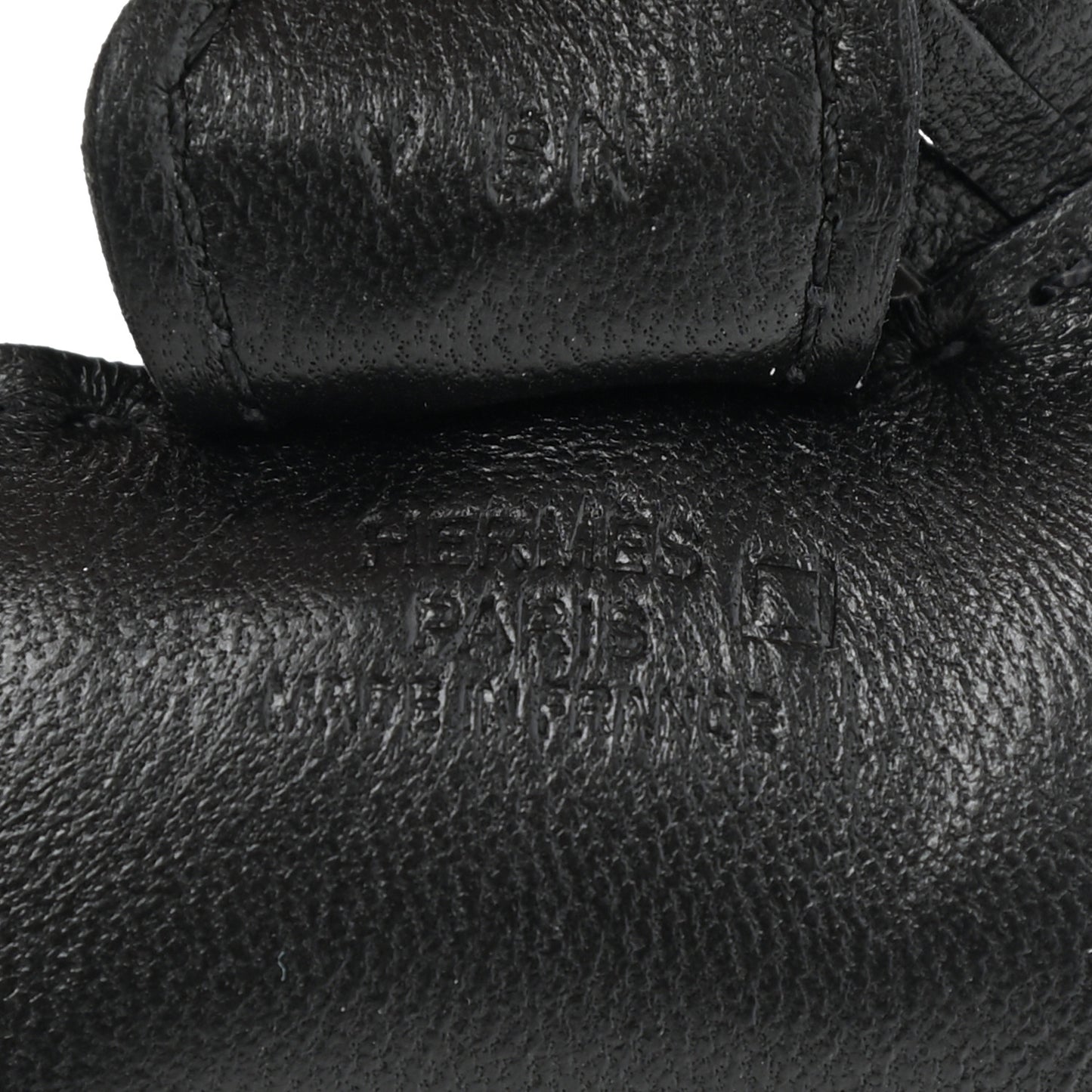 Milo Lambskin Matte Alligator Touch Grigri Rodeo Horse Bag Charm PM So Black