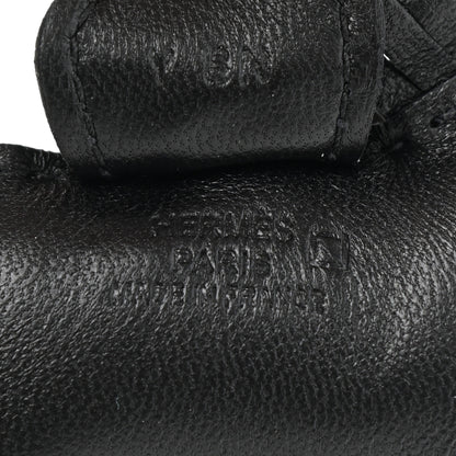 Hermes Milo Lambskin Matte Alligator Touch Grigri Rodeo Horse Bag Charm PM So Black 3 of 4