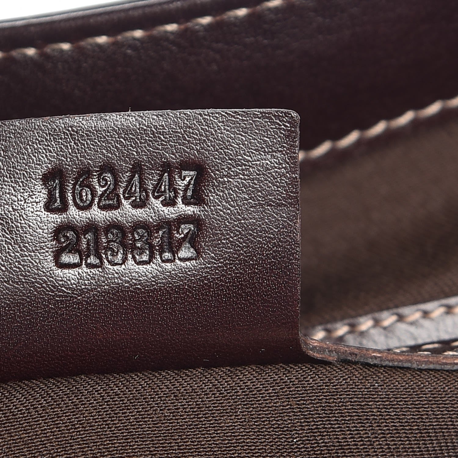 Gucci Calfskin Large Britt Shoulder Bag Dark Brown 7 of 7