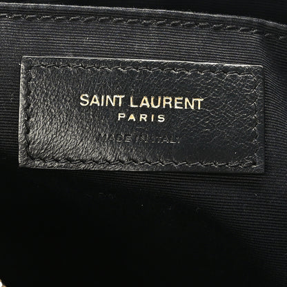 Saint Laurent Calfskin Matelasse Monogram Lou Camera Bag Black 6 of 10