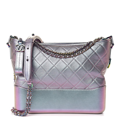 Chanel Iridescent Lambskin Calfskin Quilted Medium Gabrielle Hobo Light Purple 1 of 11
