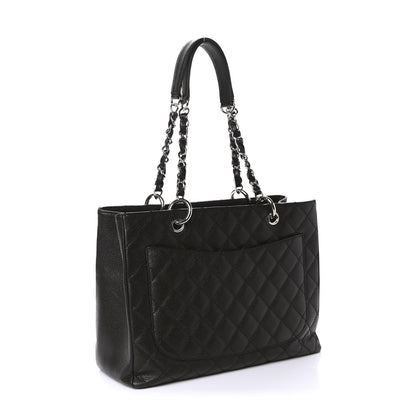 Chanel Caviar Quilted Grand Shopping Tote GST Black 3 of 10