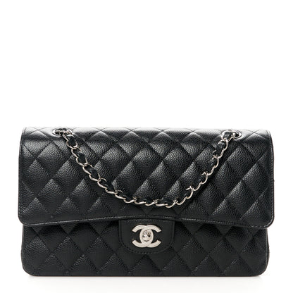 Chanel Caviar Quilted Medium Double Flap Black 1 of 12